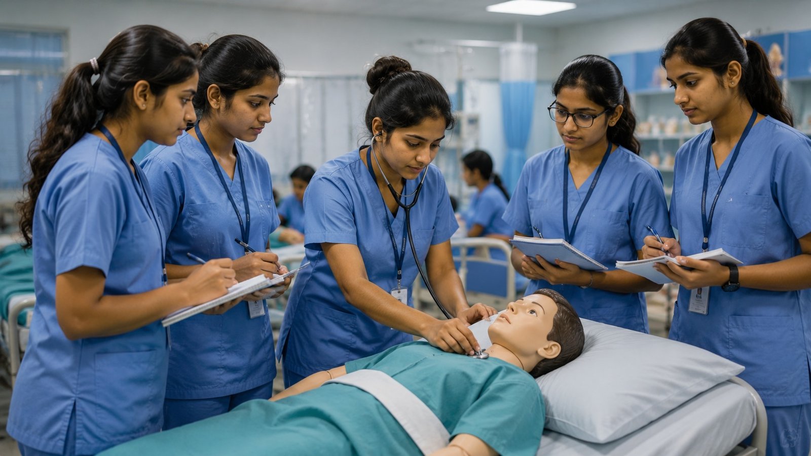 SVSS Latur College of Nursing, Latur. admission poster